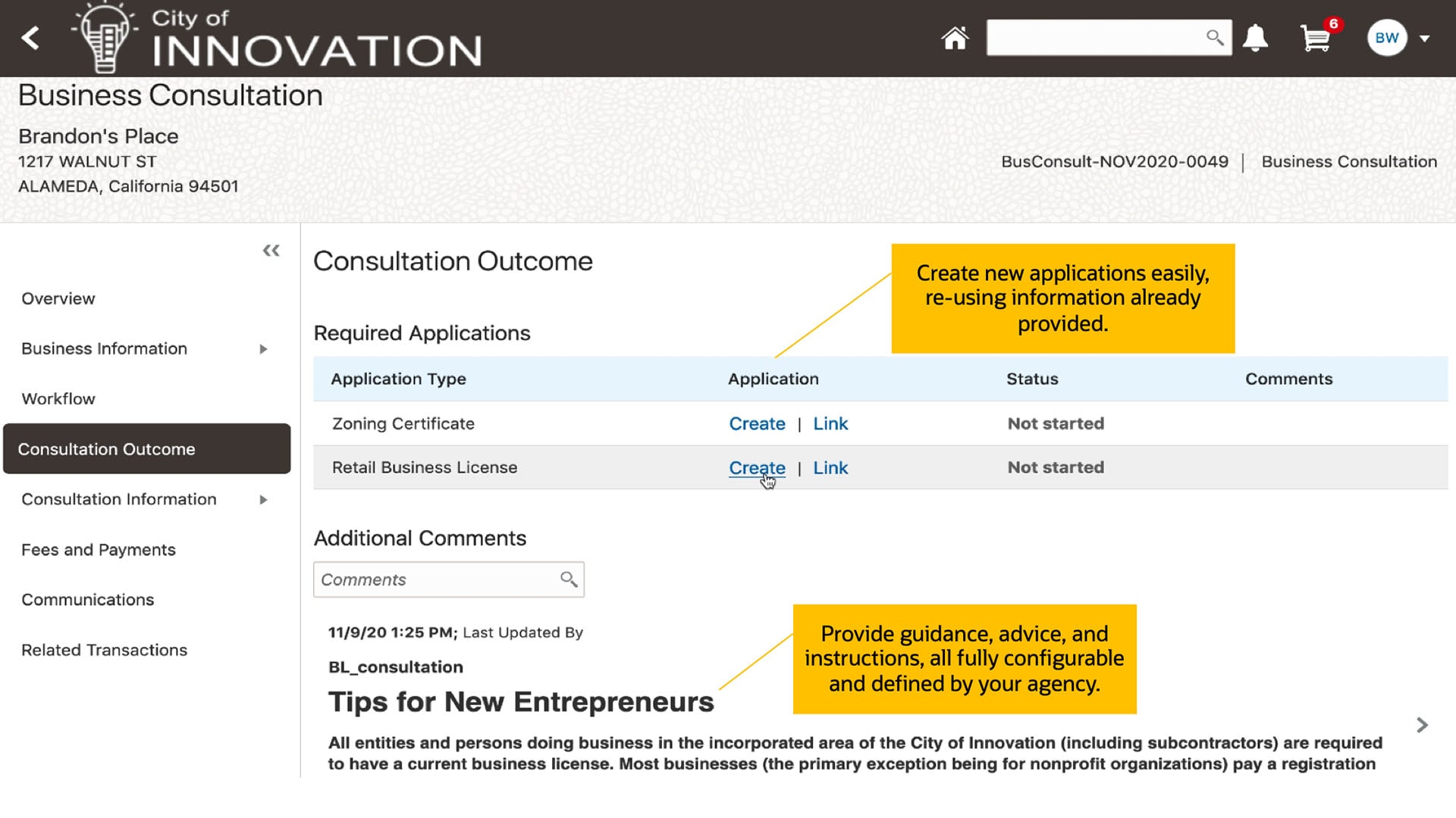 License origination imgage
