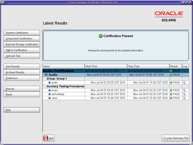 image:Test Results